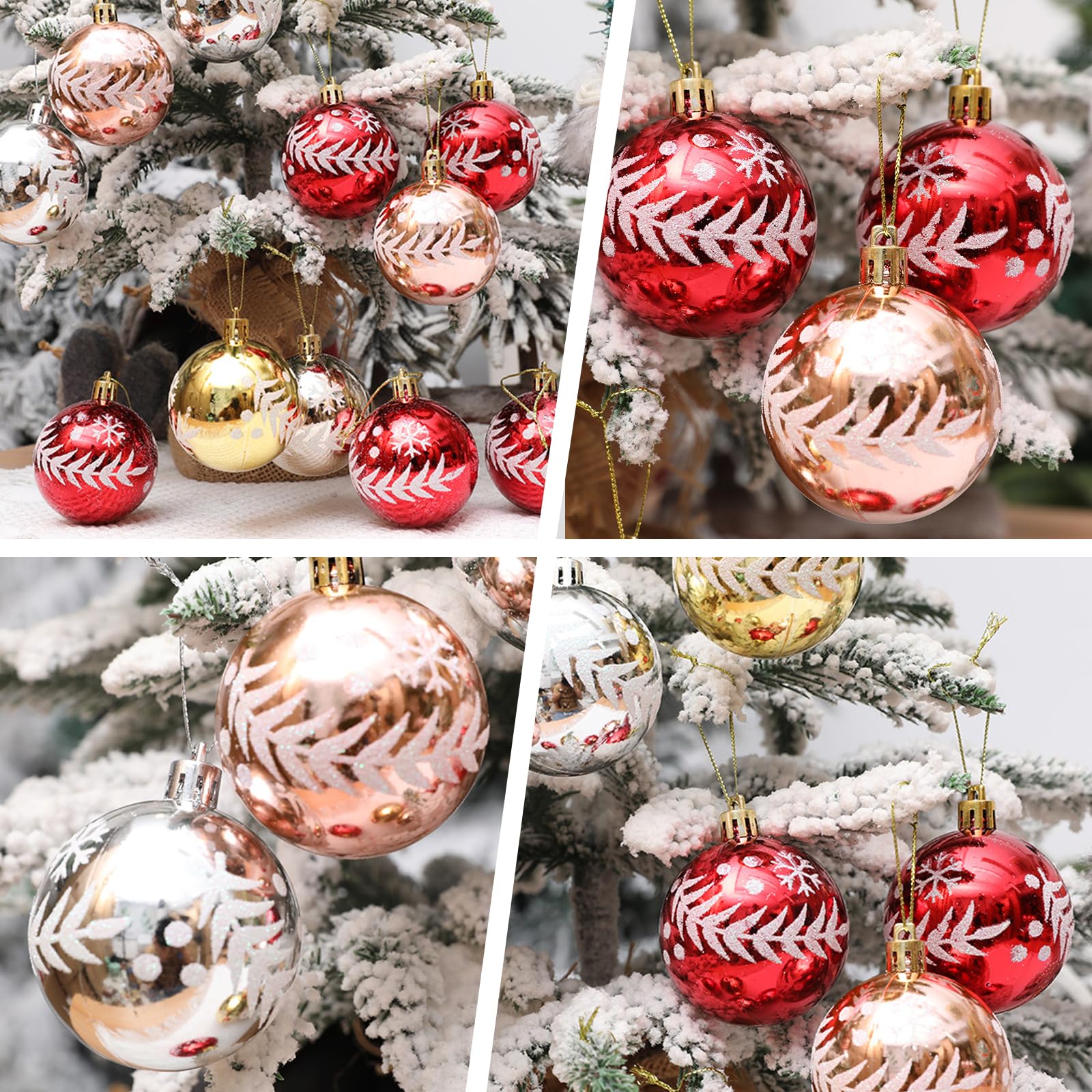 Weihnachtsbaum-Zubehör, bunt, galvanisiert, hängende Kugeln, Heimdekoration, für Urlaubs-Enthusiasten, Weihnachtsdekoration, 10 Stück