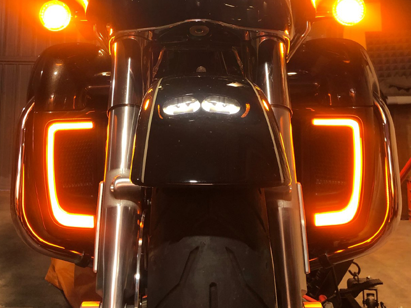 Amazon | HCmotorku バイク ロアフェアリング LED ロワー フェアリング
