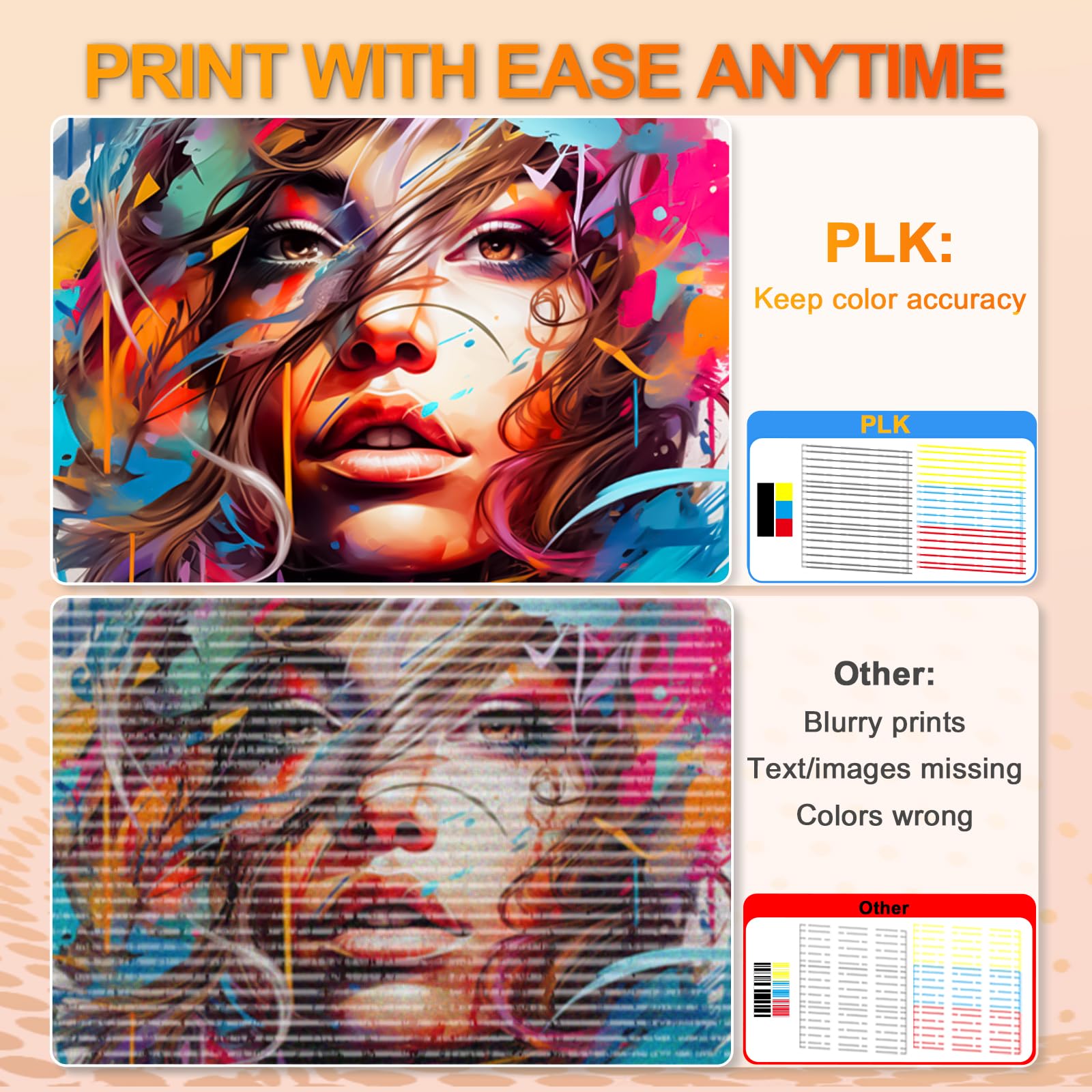 PLK Actualización de impresora A4 DTF L805, fácil mantenimiento, circulación de tinta blanca, transferencia directa a película para impresión personalizada de camisetas/textiles, limpieza