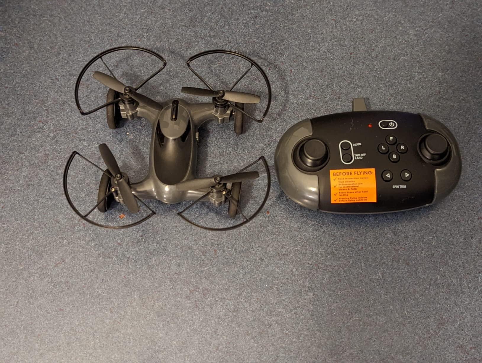 11/mo Finance Sharper Image Toy 5" Fly+Drive Drone, DualFunction RC