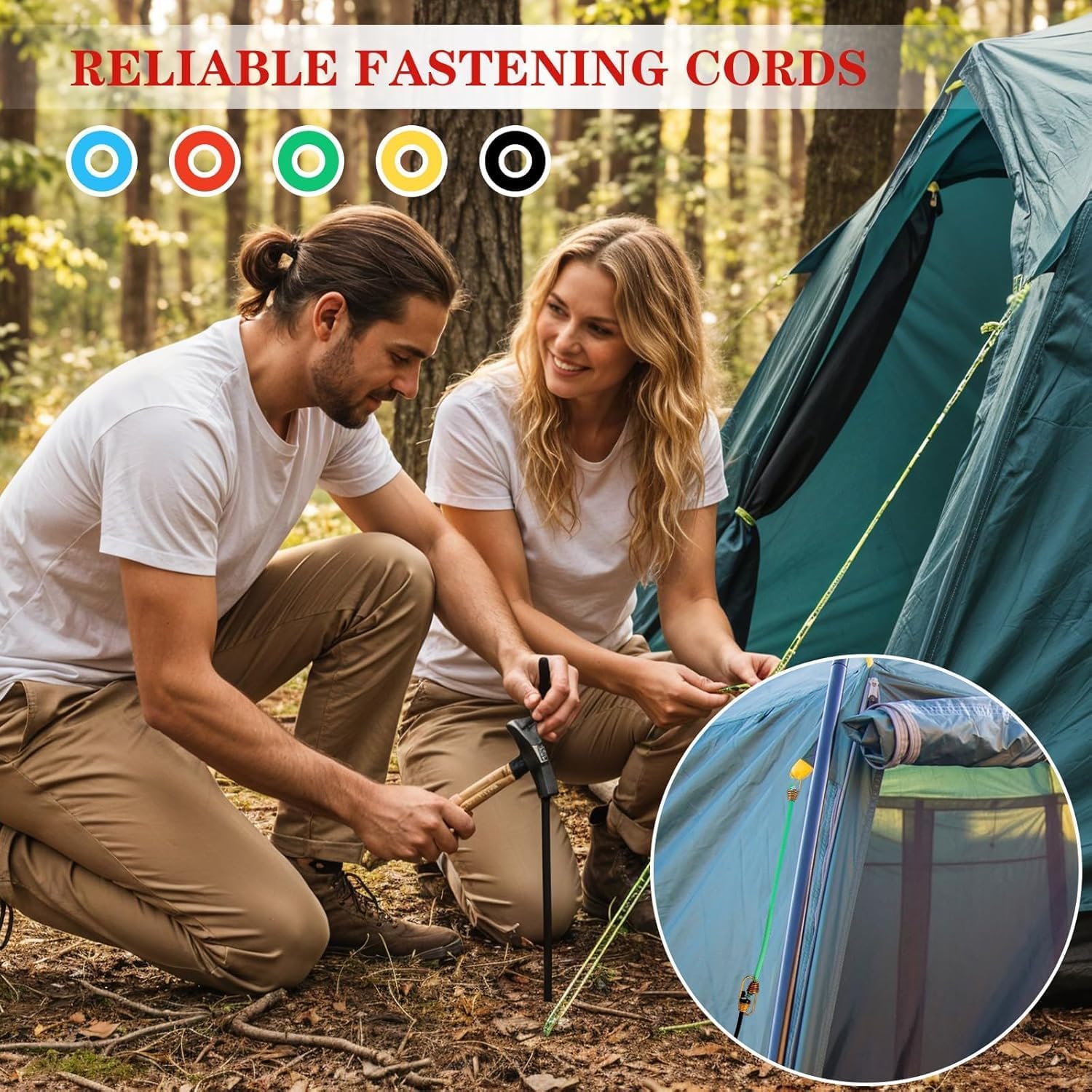 15 Pack Heavy Duty Elastic Bungee Cords with Hooks,11 Inch for Outdoor Camping Small Stretchy Cord for Luggage Roof Racks Tents Tarps (Black,Green,Yellow,Orange,Blue)