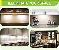 Vista 7 de Kit de iluminación de exhibición de gabinete de colección, luces LED redondas, 110 V eléctrico directo con cable y enchufe de pared, caja