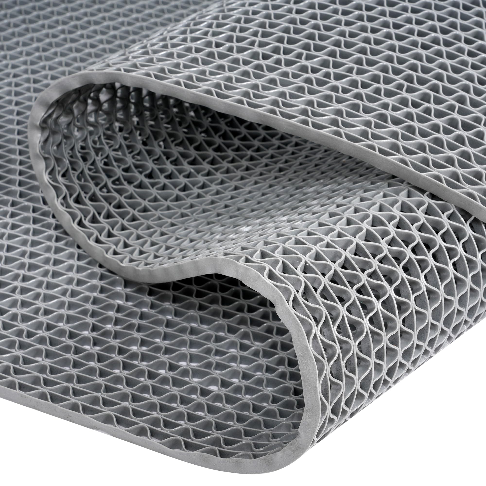 KUJIBGY 4x10 Ft Non Slip Drainage Floor Mats, PVC Pool Flooring Mat for Deck, Mesh Hollow Drainage Mat,Rubber Drainage Mat Roll for Bathroom Garage