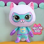 Disney Junior SuperKitties Small 6.5-inch Plush Bitsy Stuffed Animal, Su-Purr Wild Outfit, Kitten, Toy for Fans, Girls, Kids, Ages 2 and Up by Just Play