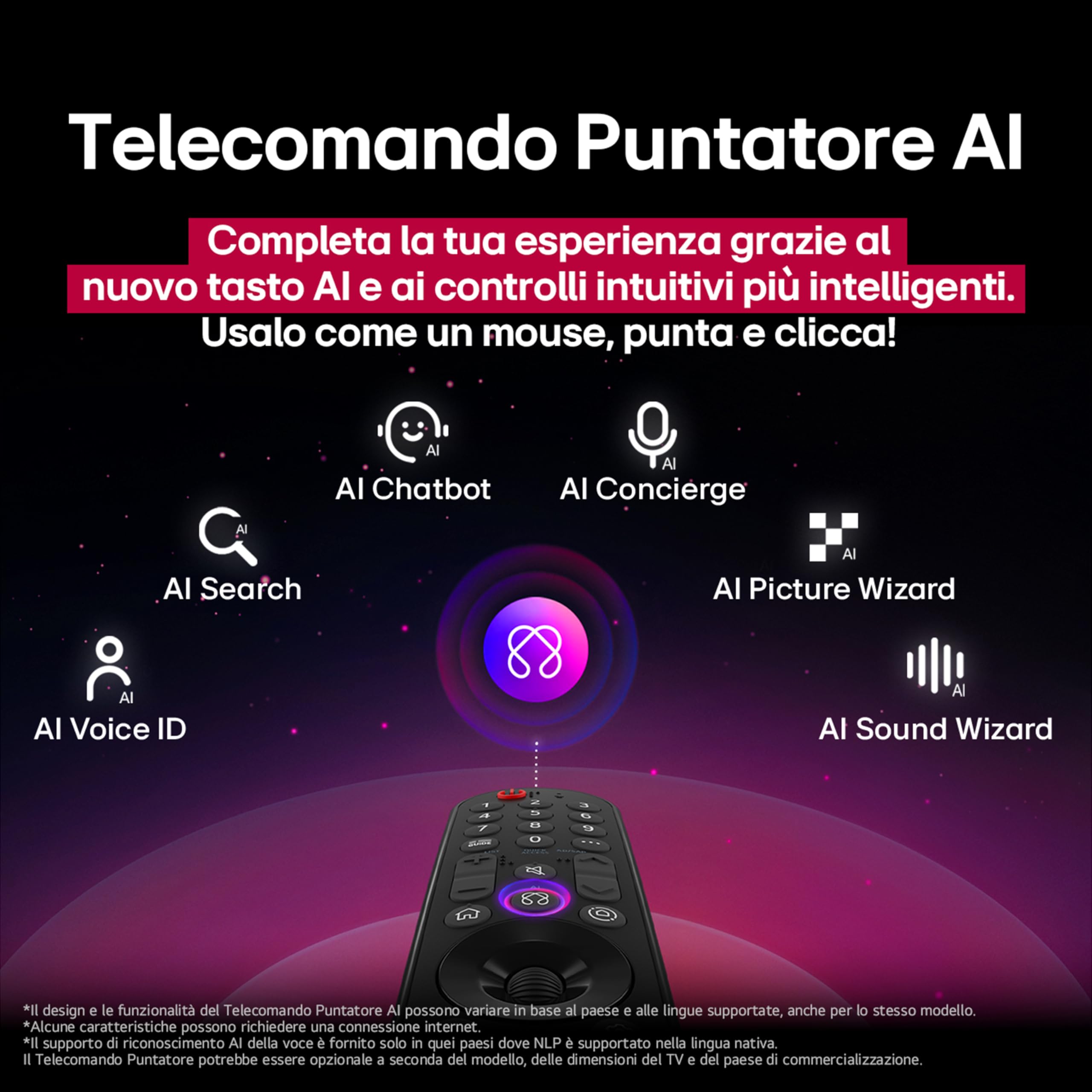 LG QNED70 Smart TV 50 pollici 4K, Processore α7 Gen8, Dynamic QNED Color, webOS AI, Gaming VRR 4K@60Hz