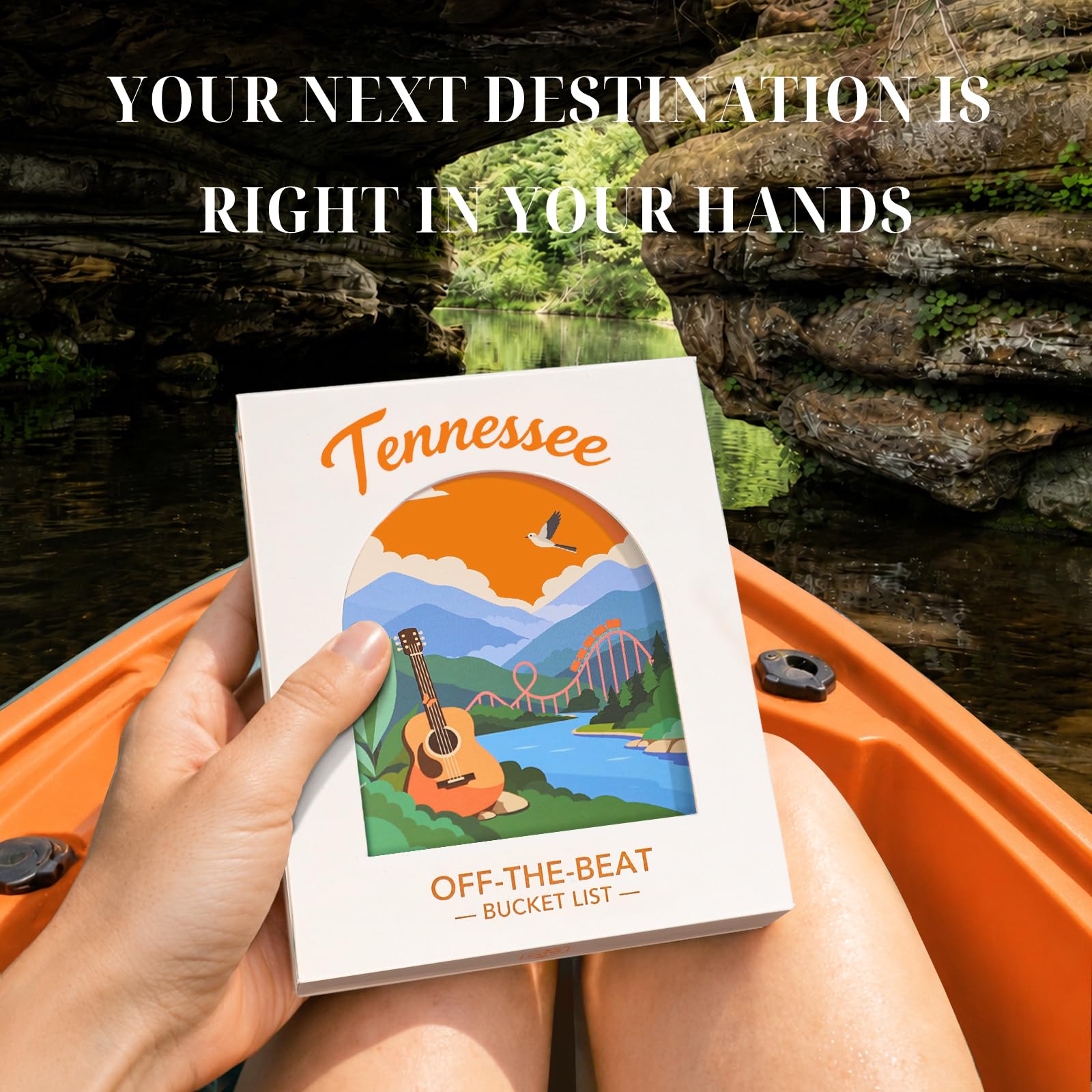 Tennessee Adventure Bucket List Cards, 50 carte da grattare per Stato | Gemme nascoste locali uniche, 2026 Schede elenco secchio fuori dal ritmo, Regali del Tennessee per coppie e famiglie