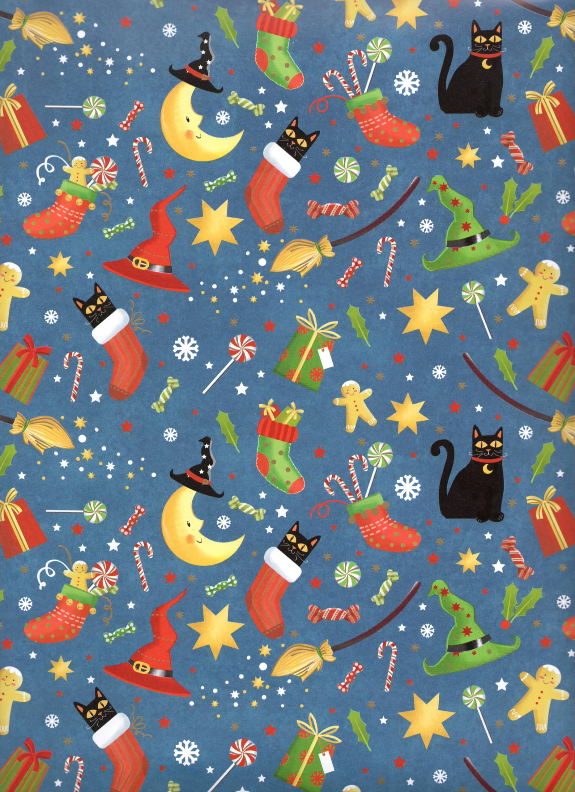 ARKRAFT Gift Wrapping Paper 3 Sheets Size 90 x 65 cm FSC Plastic Free Packaging Epiphany Cat (18-9275) — image 1