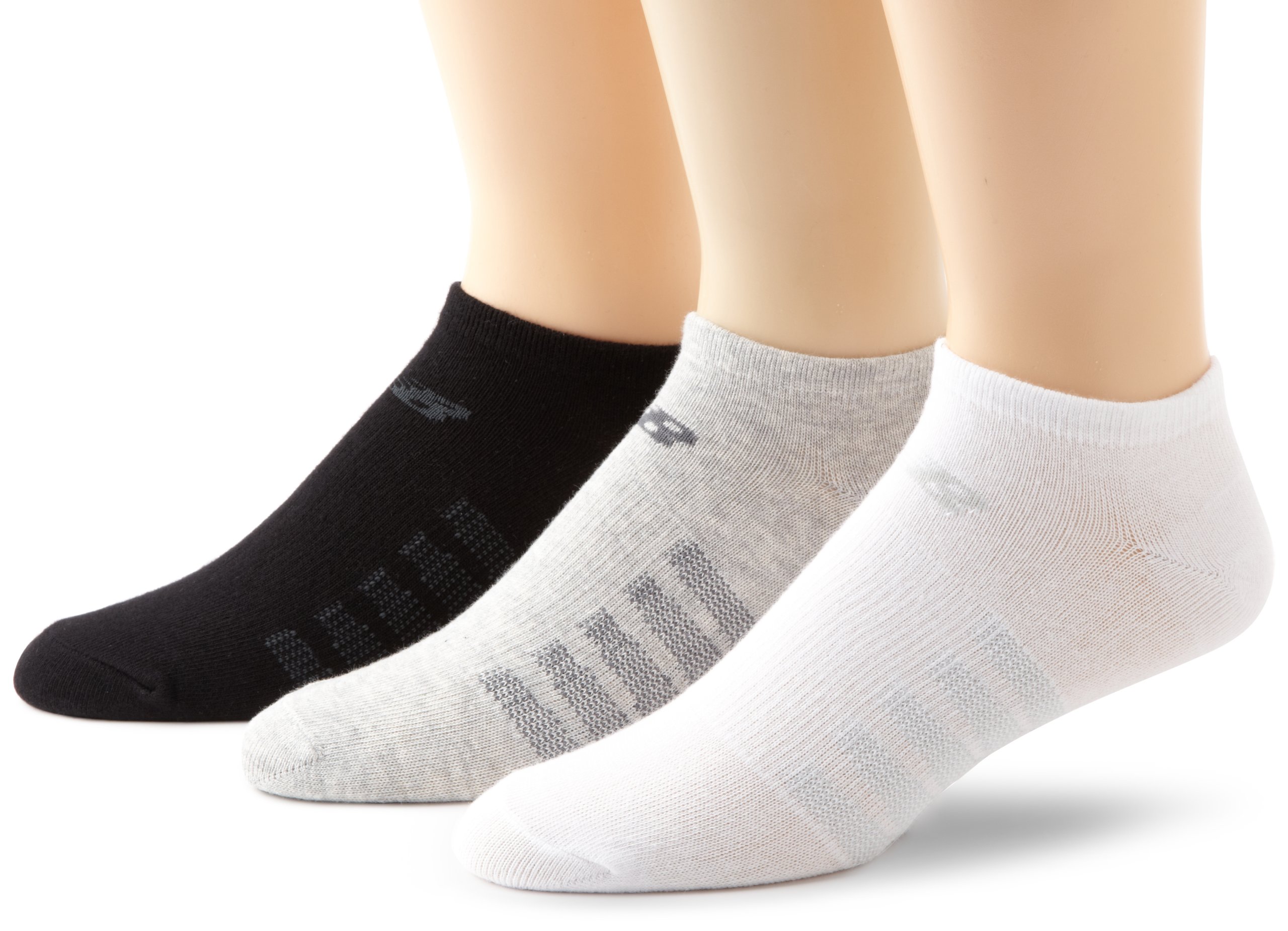 New Balance No Show Combed Cotton Lifestyle Socks (3-Pack)