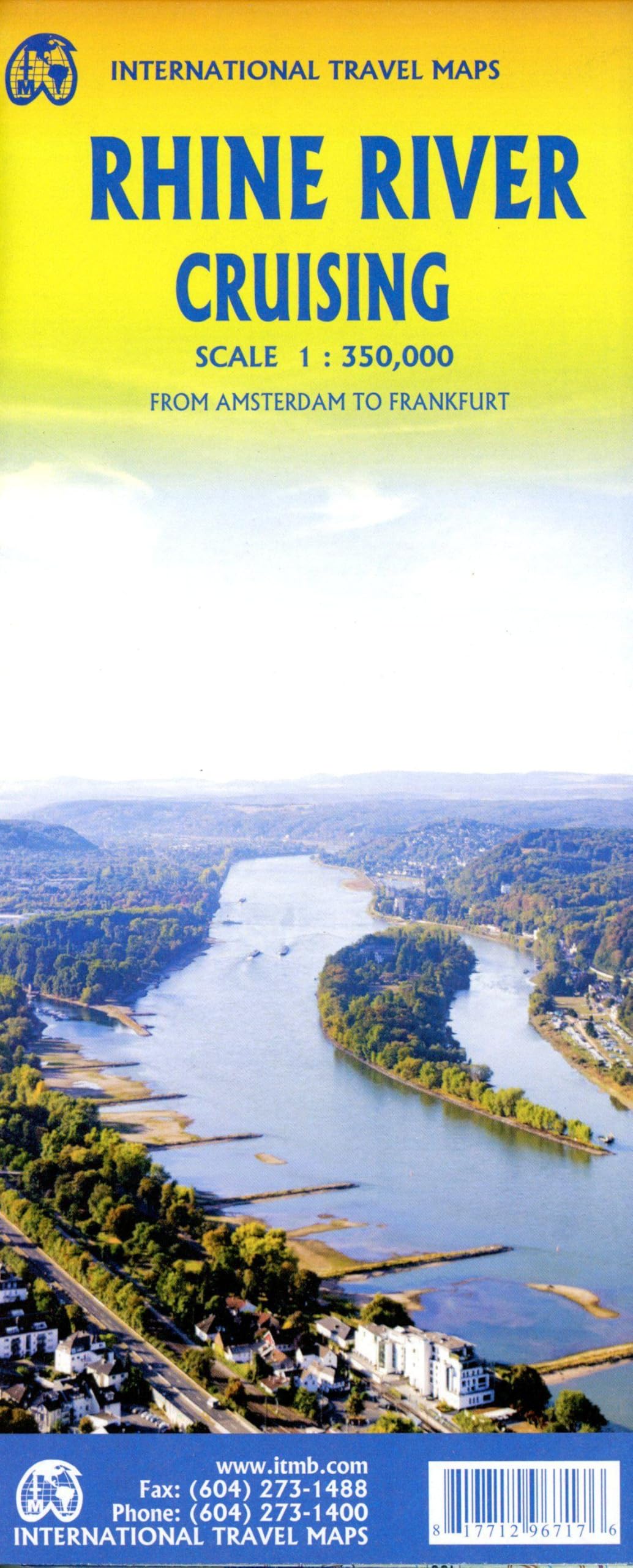Rhine River Cruising itm: ITM Travel Reference Map 1:350000