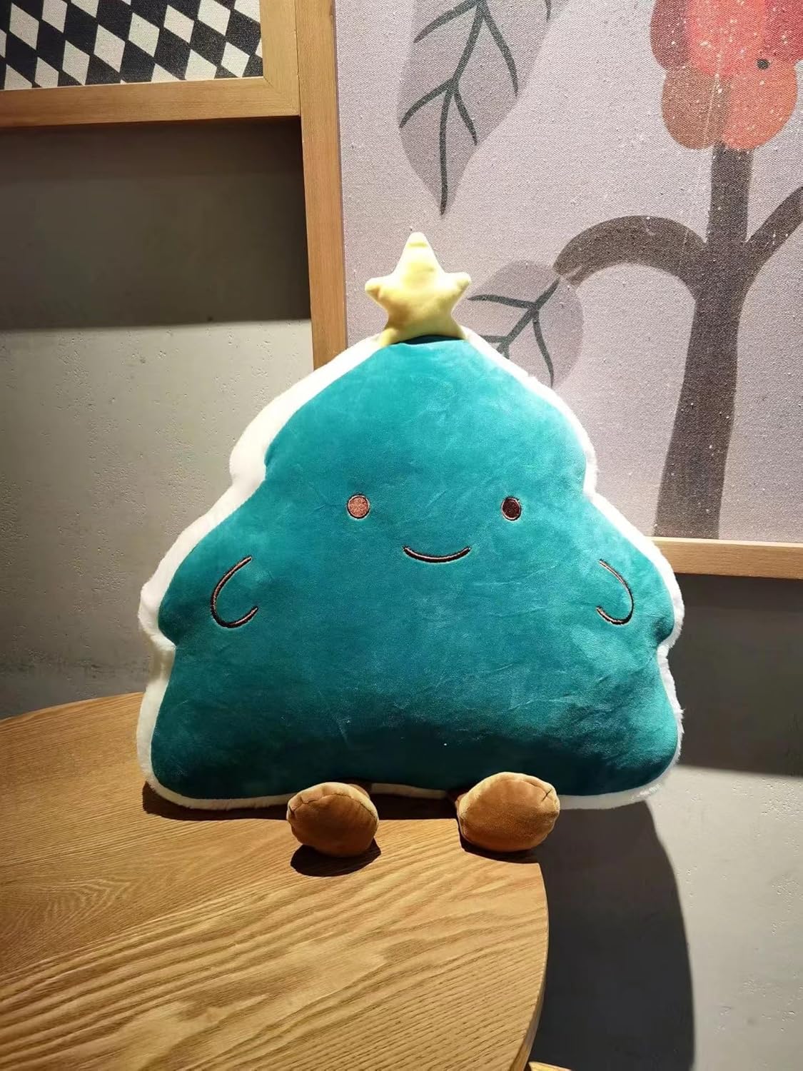 クリスマス スローピロー クリスマスツリー ストッキング ベル ハウスクッション かわいい プラッシュ 装飾 ギフト ソファ ベッド