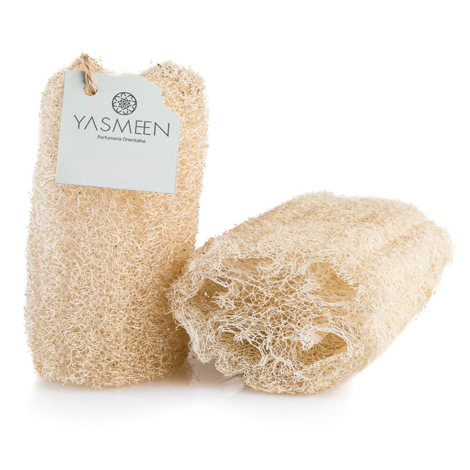 Naturalna gąbka do mycia naczyń z luffa – biodegradowalna, opakowanie 10 szt. – naturalne gąbki luffa – gąbki kuchenne wielokrotnego użytku do naczyń i powierzchni – przyjazne dla środowiska