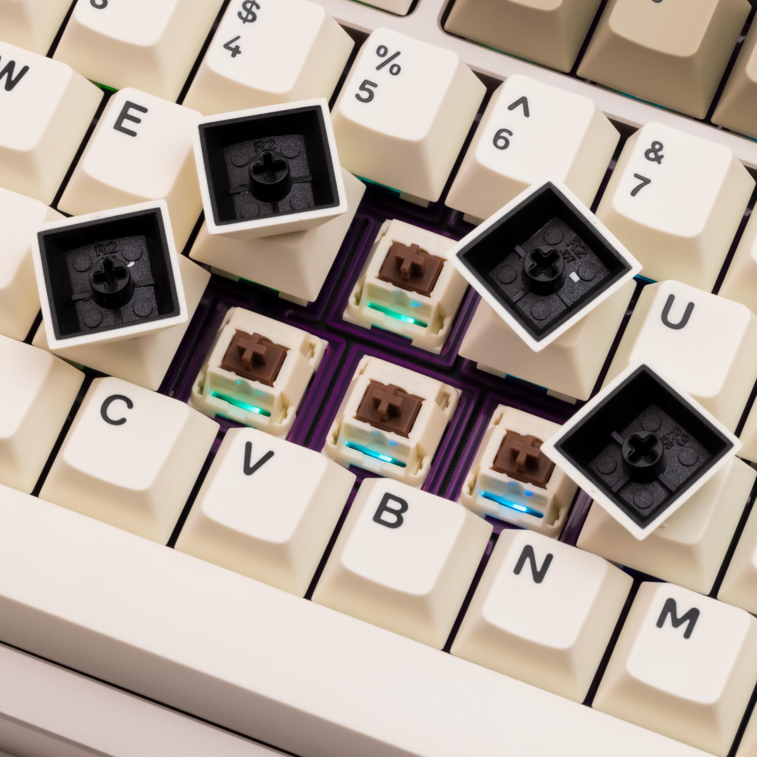 Amazon | WOBKEY Crush80 メカニカルキーボード 3WAY接続 無線