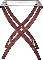 Vista 40 de Wooden Mallet Designer Curve Leg - Portaequipajes, correas grises, roble claro