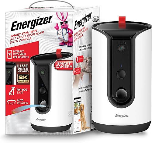 Energizer Smart Pet Treater with 2K Video Camera — main product photo from Amazon listing (ASIN B0DPR7XTKS)