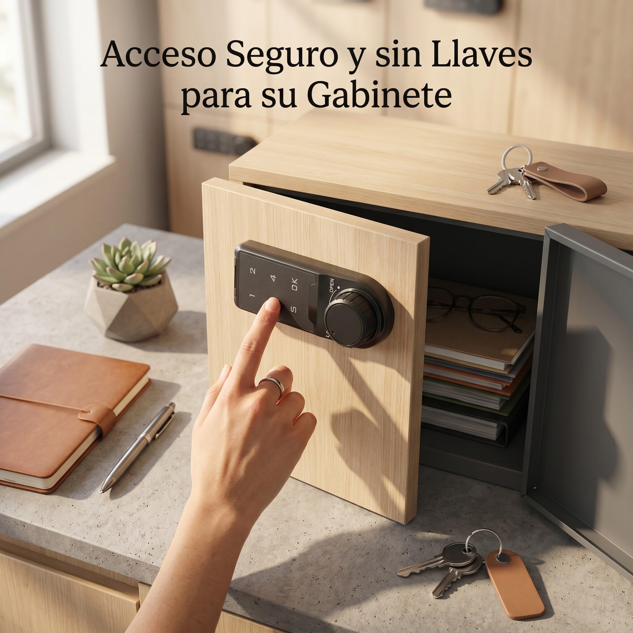 FTVOGUE Touch Digital Keypad Lock Cerradura electrónica Cerradura de la contraseña Bloqueo de acceso Gabinete de seguridad Armario codificado(L=20mm)