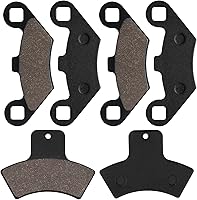 Vista 8 de Pastillas de freno delanteras y traseras de repuesto para Polaris Sportsman 500 335 400 500 4 x 4 RSE HO Scrambler 400 Trail Blazer 250 Scrambler