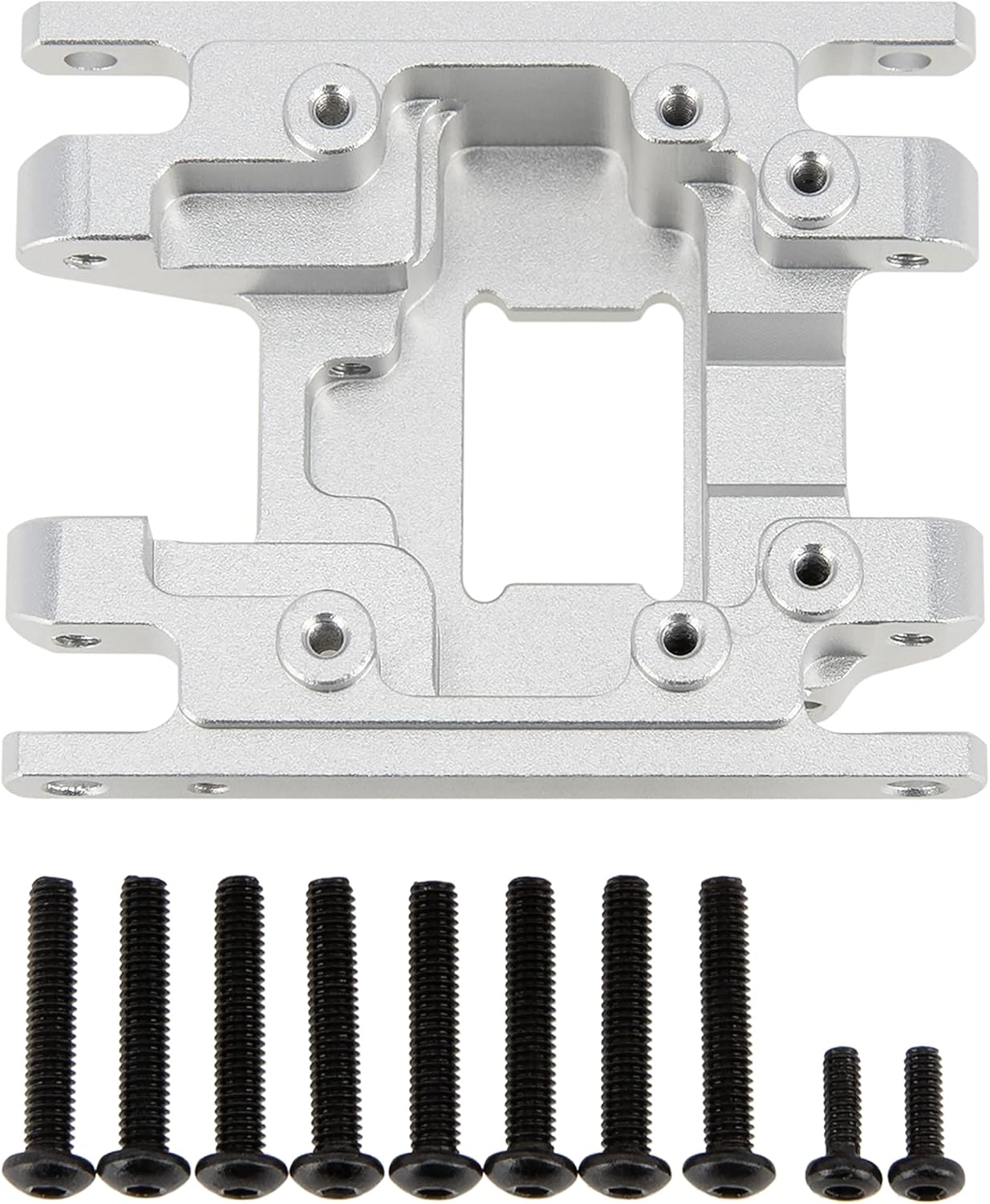 MEUS RACING TRX4M Skid Plate Transmission Plate for TRX4M Defender, Bronco etc.,Silver