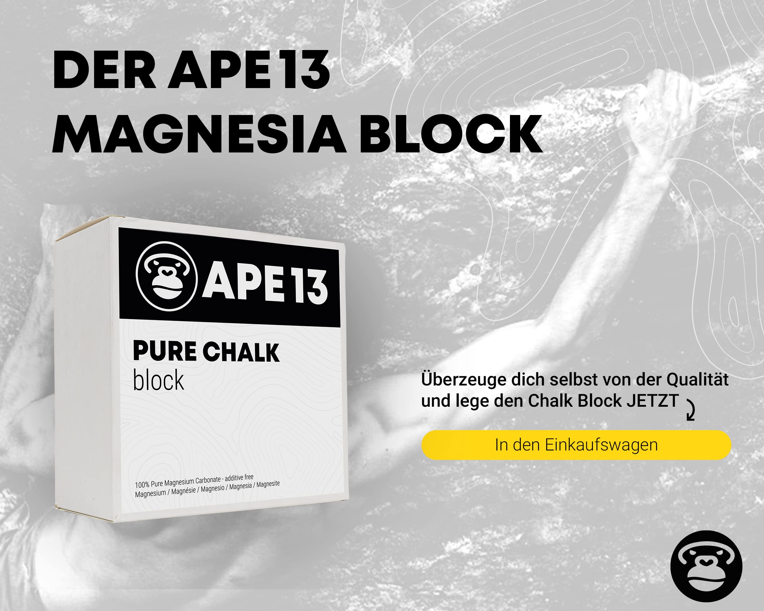Bloc de magnésie 8 x 56 g pour escalade, boulder, gymnastique, haltérophilie