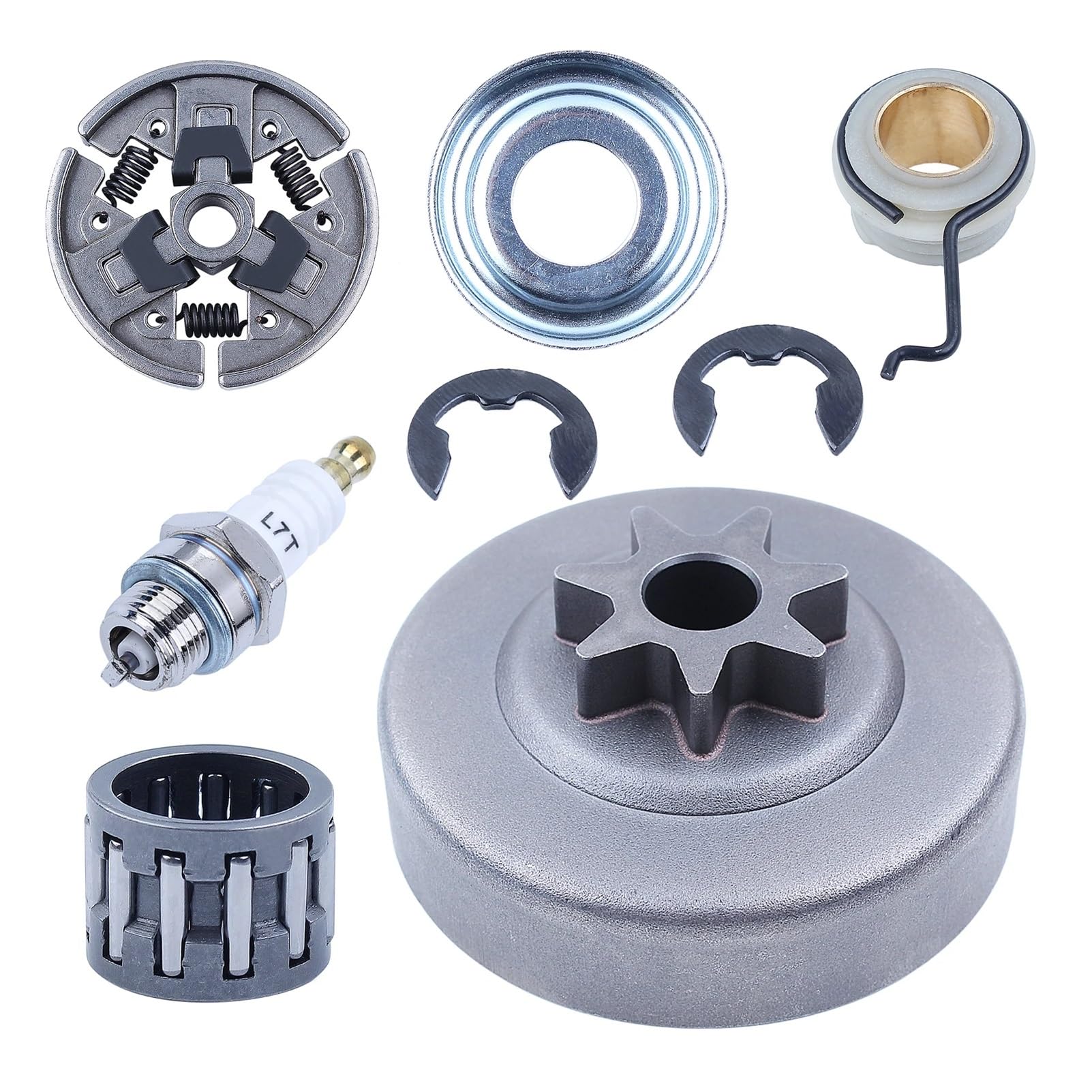 Motosierra 3/8 "7T piñón Embrague rodamiento de Agujas for MS390 MS290 MS310 029 039 Engranaje de Gusano 1125 640 2000