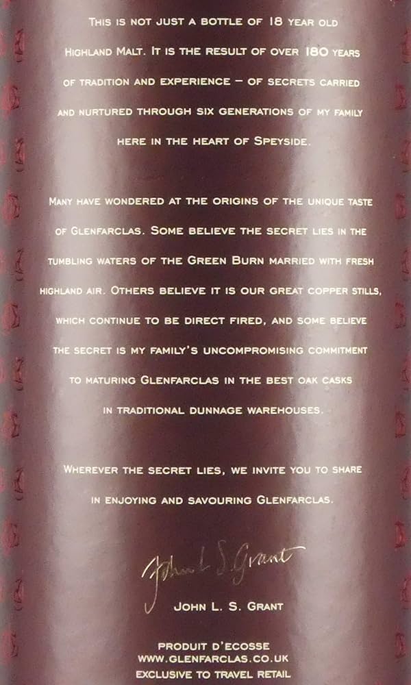 Amazon.co.jp: [内容量1000ml] グレンファークラス 18年 43度