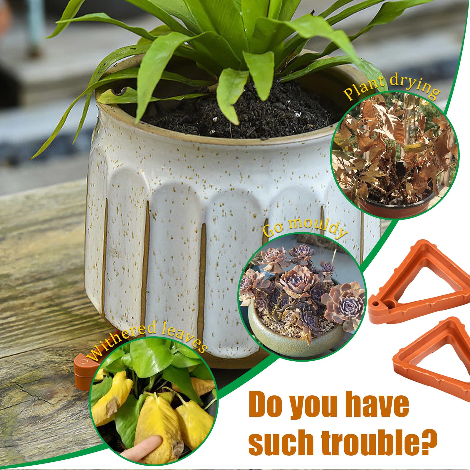 Sgphrzlt 12PCS Large Pot Risers for Outdoor Indoor Planters, Non-Slip ...