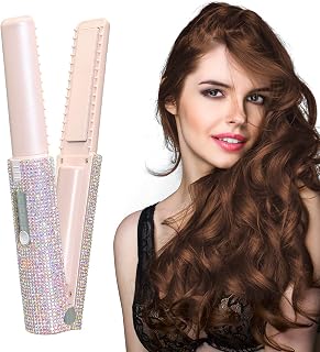 Travel Straightener, Cordless Hair Straightener | Curling Wand and Hair | 1,Portable Wireless Hair Straightener, Rechargeable for Hair