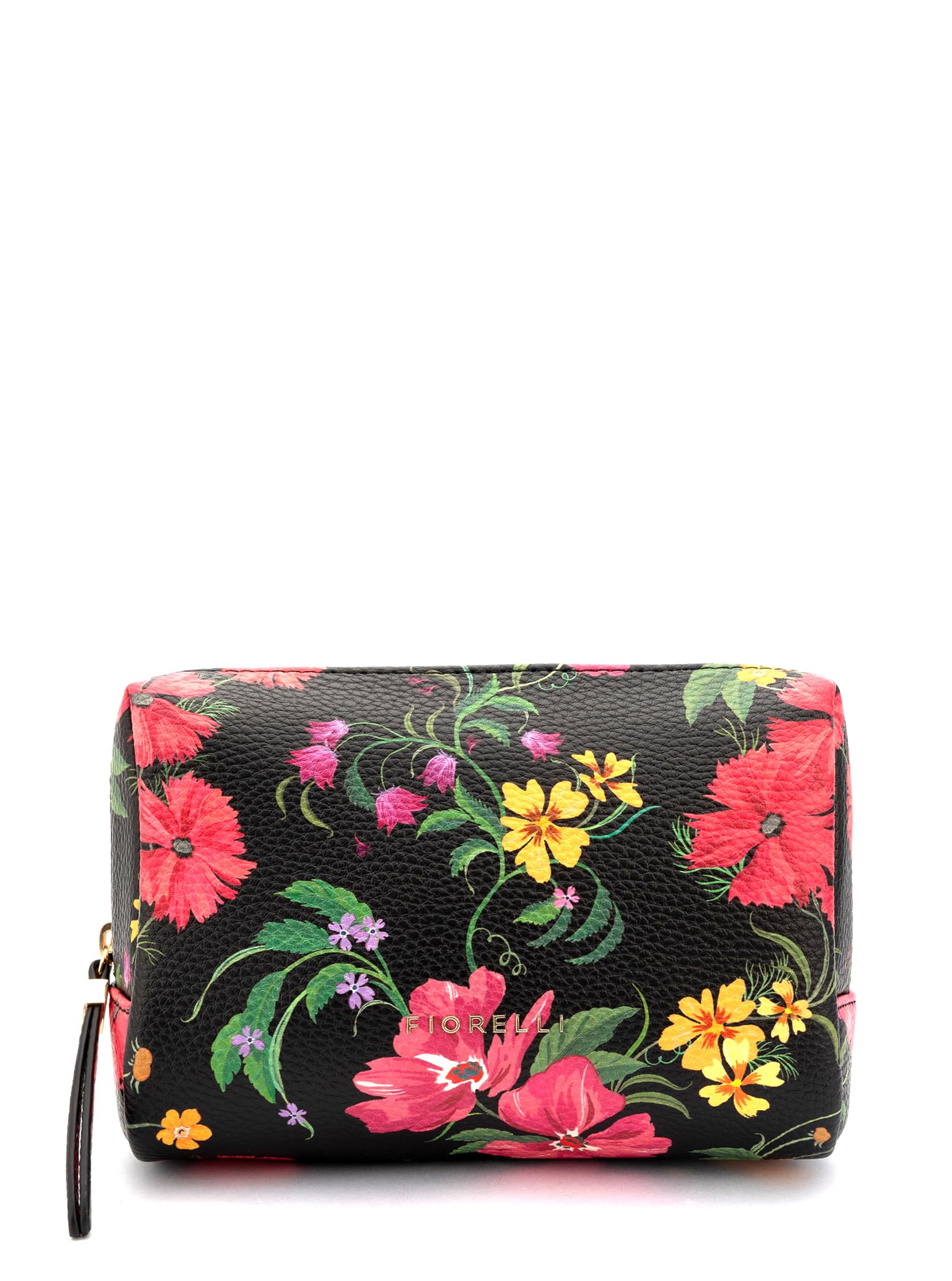 Siera Cosmetic Case, Makeup Travel Bag, for Toiletries & Cosmetics, Faux Leather, Romantic Floral Print