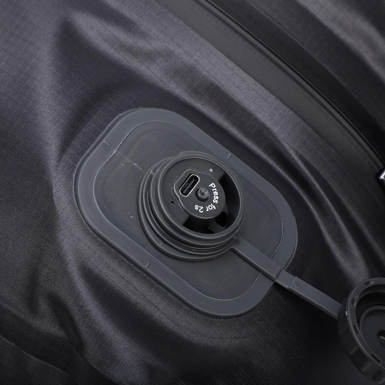 Rengue Automatic Travel Vacuum Bag Vacuum Storage Bags, 20L Travel Compression Bags for Camping Cruising Backpacking and Household Storage Supplies (Black Grid)