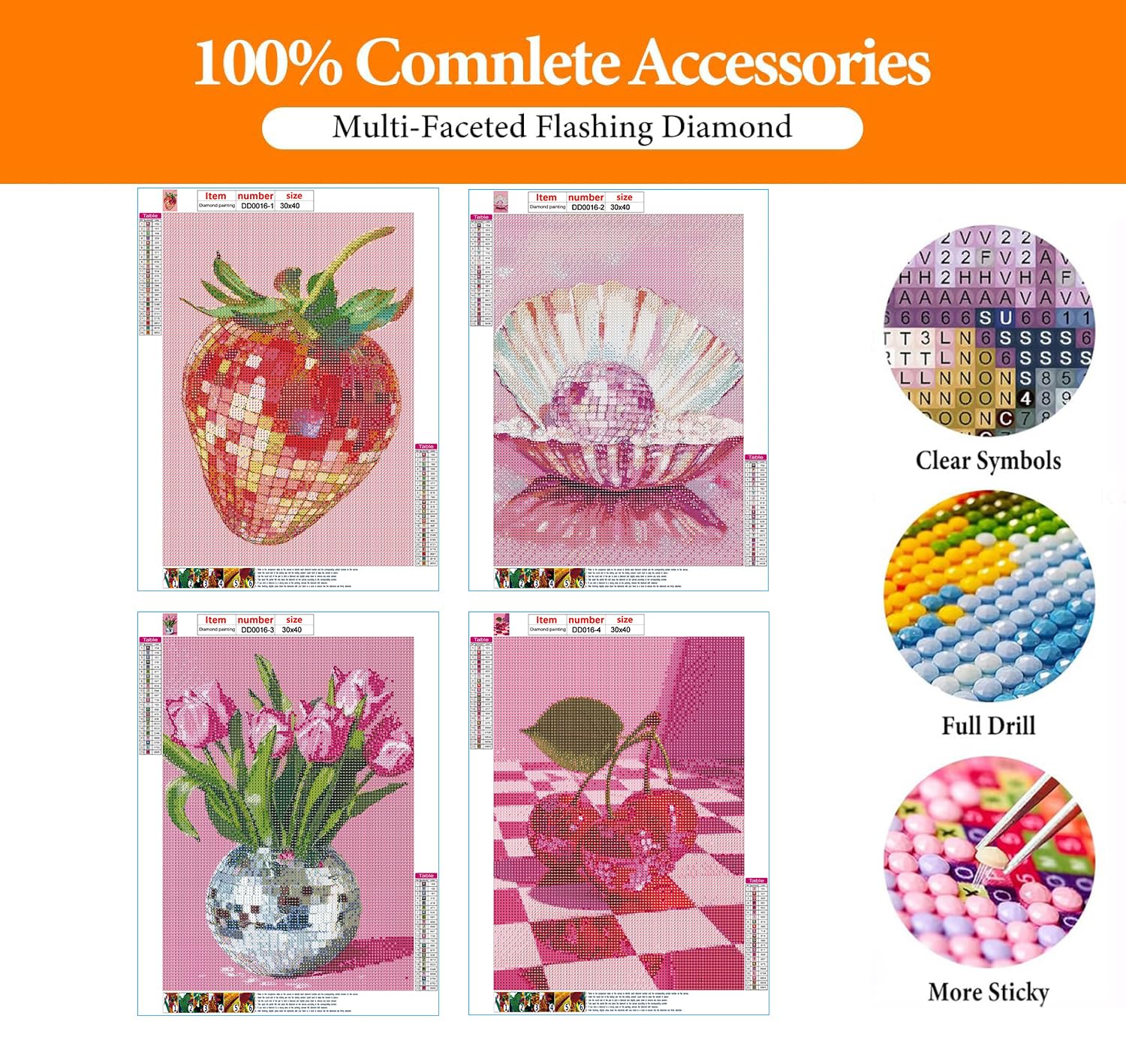 DAZZLEDOTS Kits de arte de diamantes para adultos, paquete de 4 kits de pintura de diamantes de bola de discoteca para principiantes, redondos, 5D, puntos de diamante, manualidades para decoración de