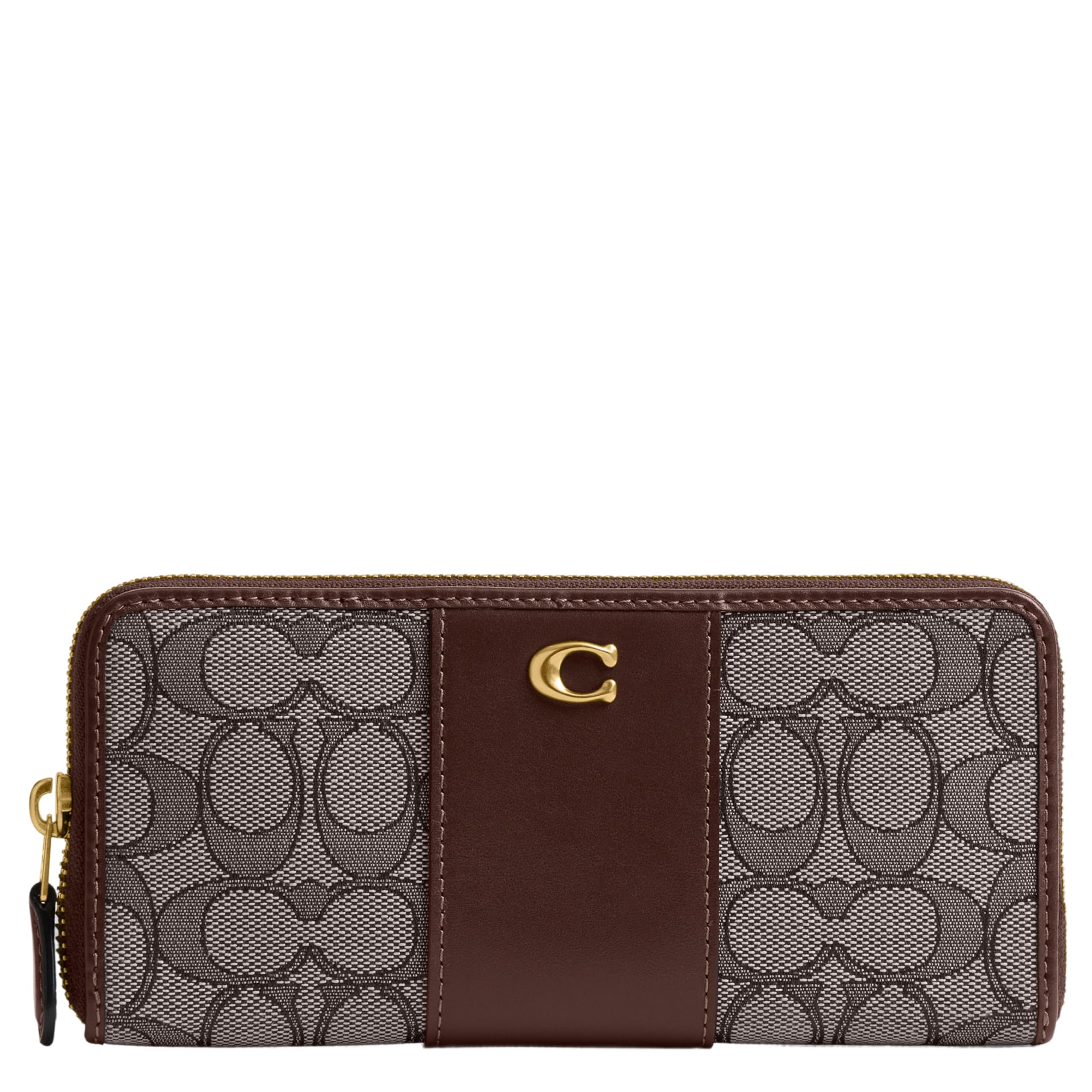 Photo 1 of COACH Signature Jacquard Essential Slim Accordion Zip