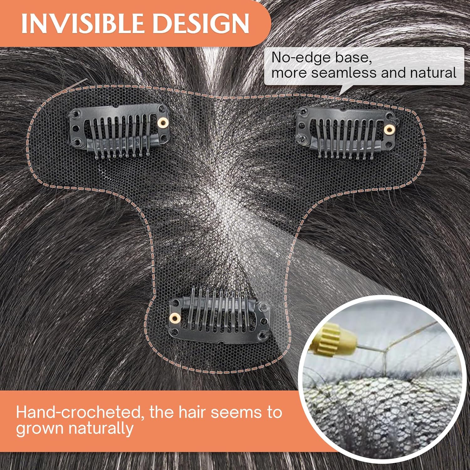 Benehair Clip in Bangs 100% Real Human Hair Extensions 360° Cover Clip on 3D Wispy Bangs for Women Topper Hairpieces for Women Natural Black