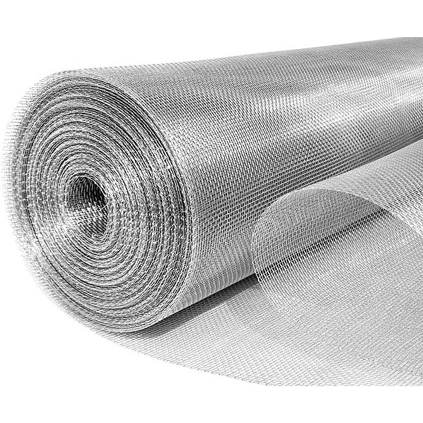 12 rollos de malla de alambre de acero inoxidable de 1,2 x 1 m, hojas de alambre tejidas para valla de jardinería y proyectos de bricolaje, soluciones de malla versátiles duraderas y resistentes a la