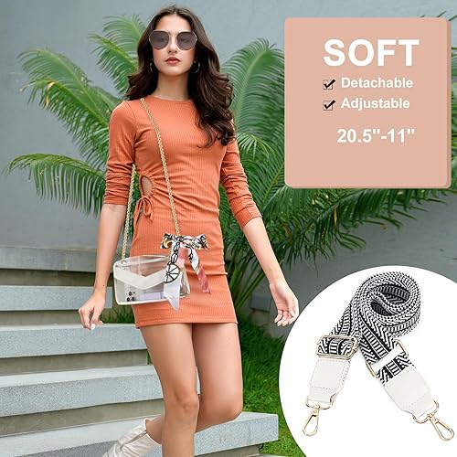 Miniatura 2 de Bolsa transparente para mujer, aprobada para estadios, bolsa cruzada transparente para conciertos, eventos deportivos, festivales