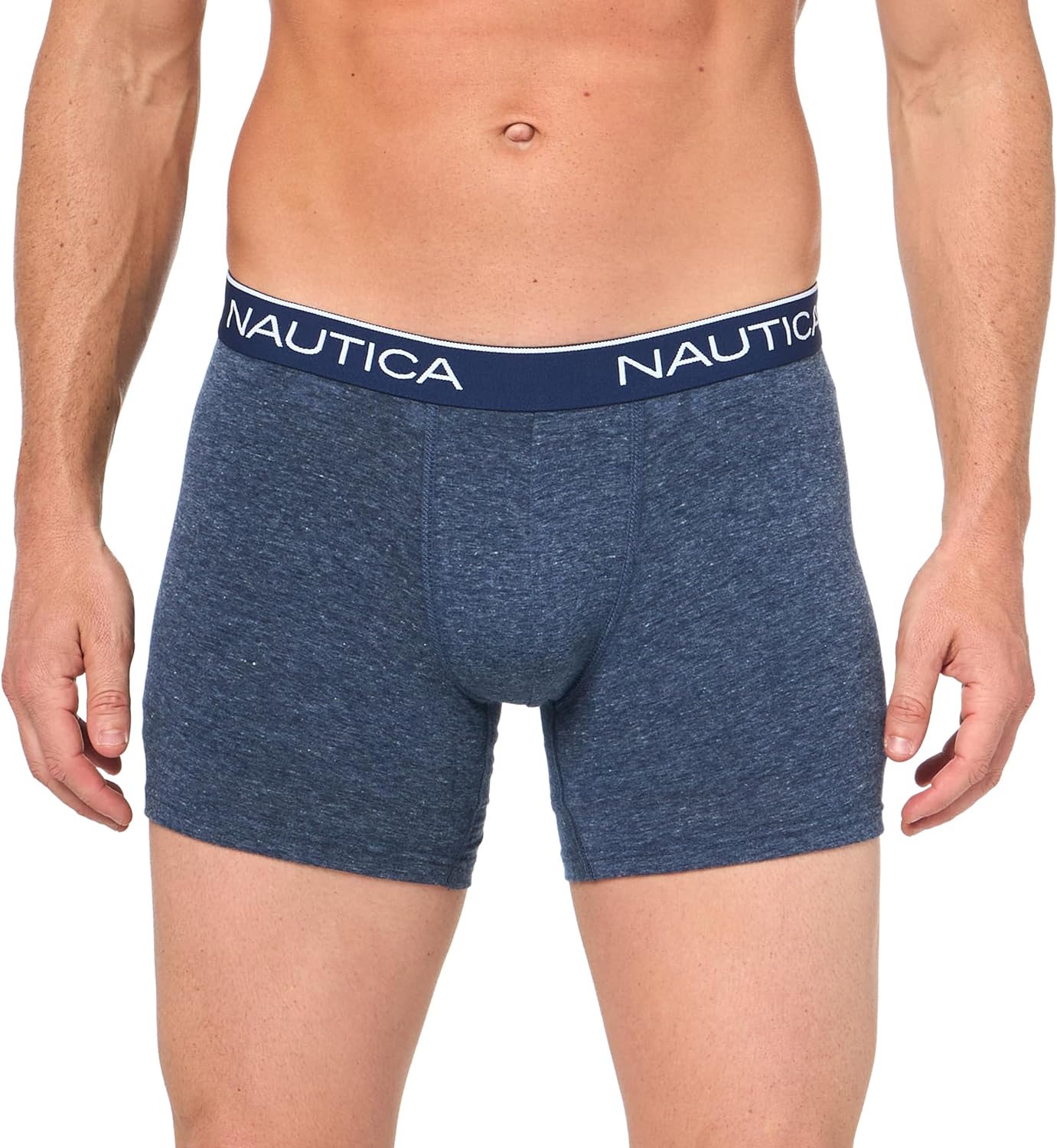 Nautica Men's 4 Pack Heather Stretch Boxer Briefs - Image 2