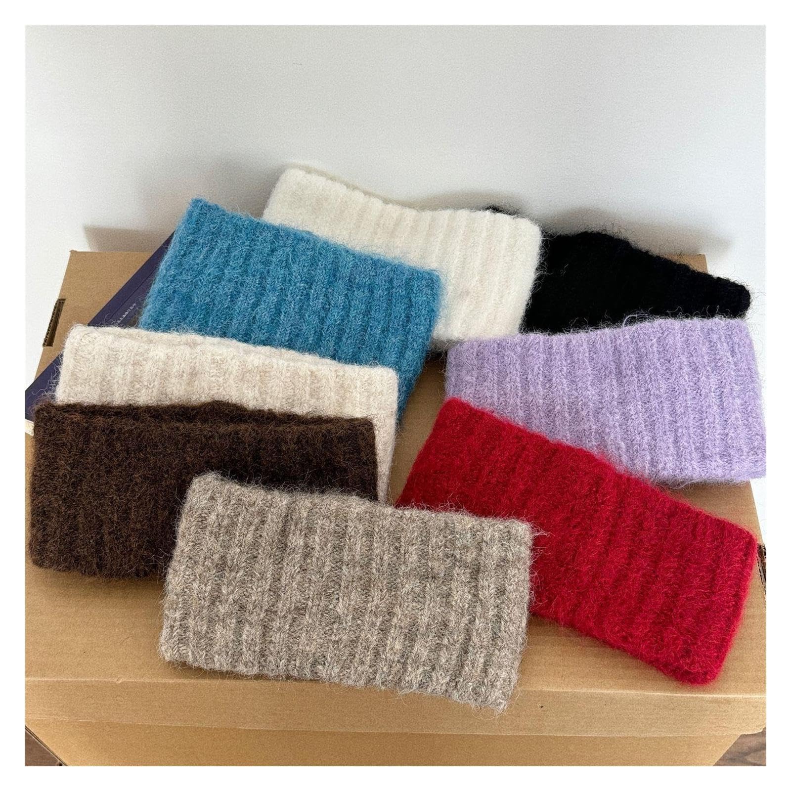 3 Stück Einfarbig Gestricktes Stirnband Für Haare