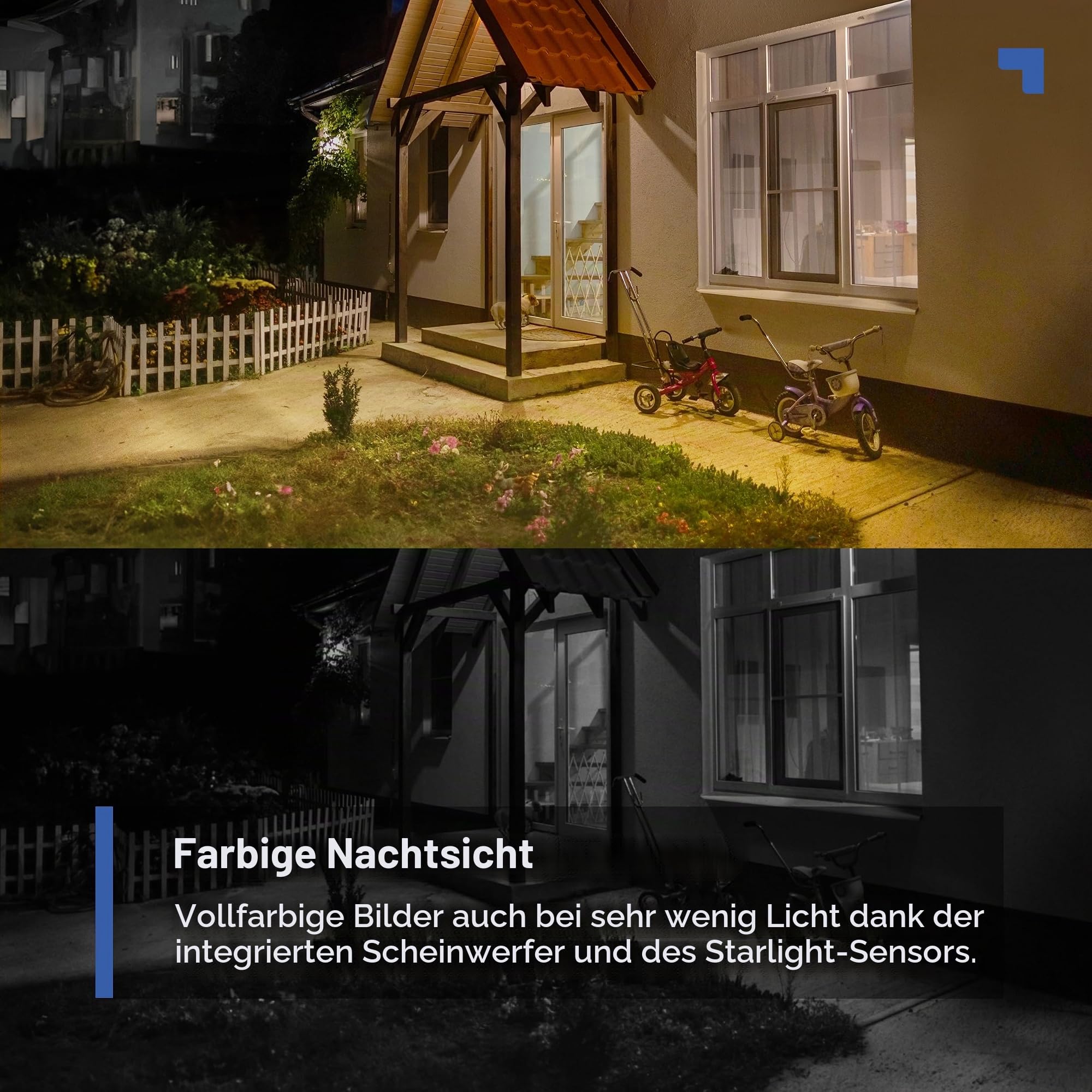 Tapo C410 KIT Solar Überwachungskamera Aussen Akku, 2K 3MP, Farbnachtsicht, MicroSD-Speicher, 6400-mAh Nicht entfernbarer Akku, Zwei-Wege-Audio, Personenerkennung, Alexa&Google Assistant, 2,4 GHz