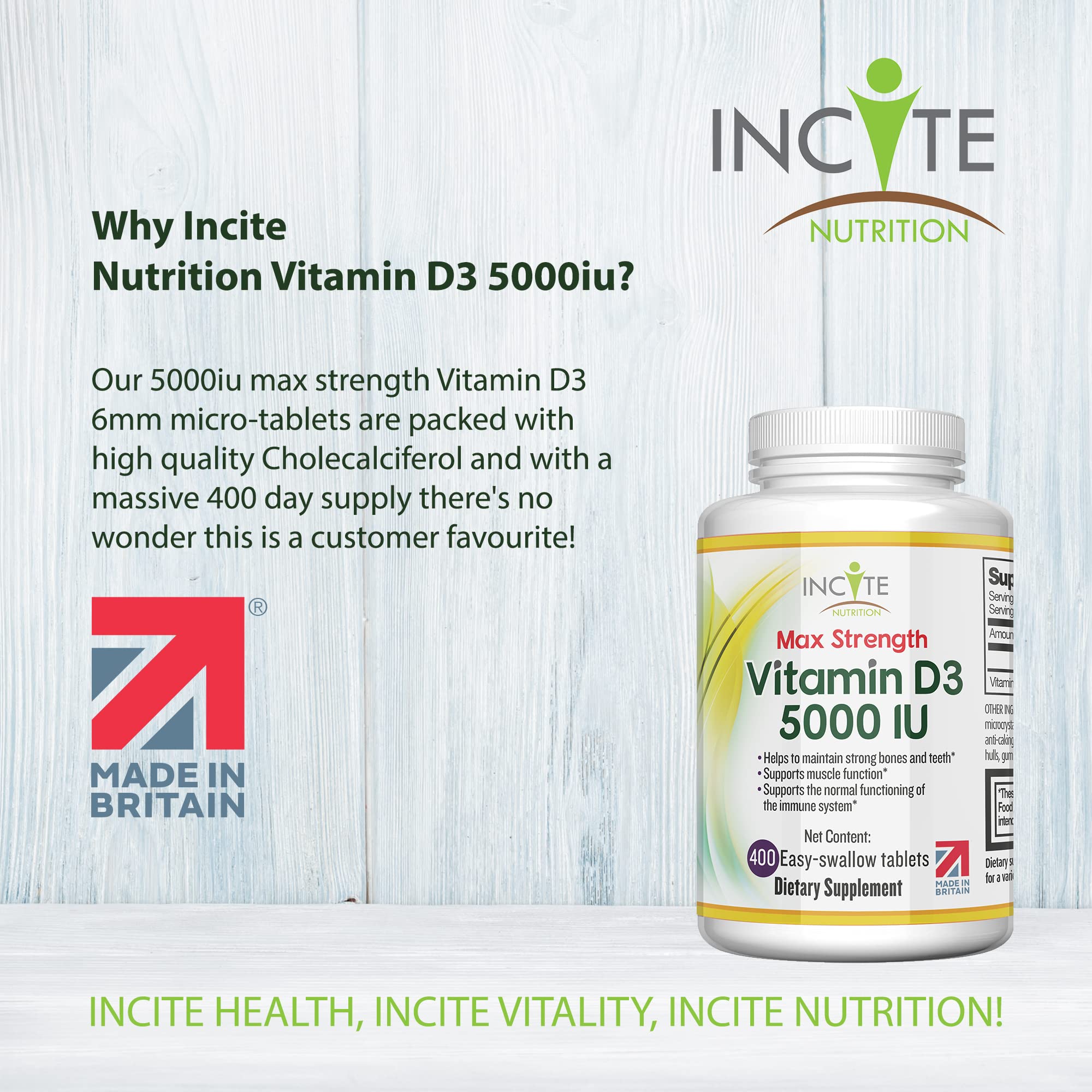 Buy Vitamin D 5000 iu 400 Premium Vitamin D3 EasySwallow Micro Tablets One a Day High