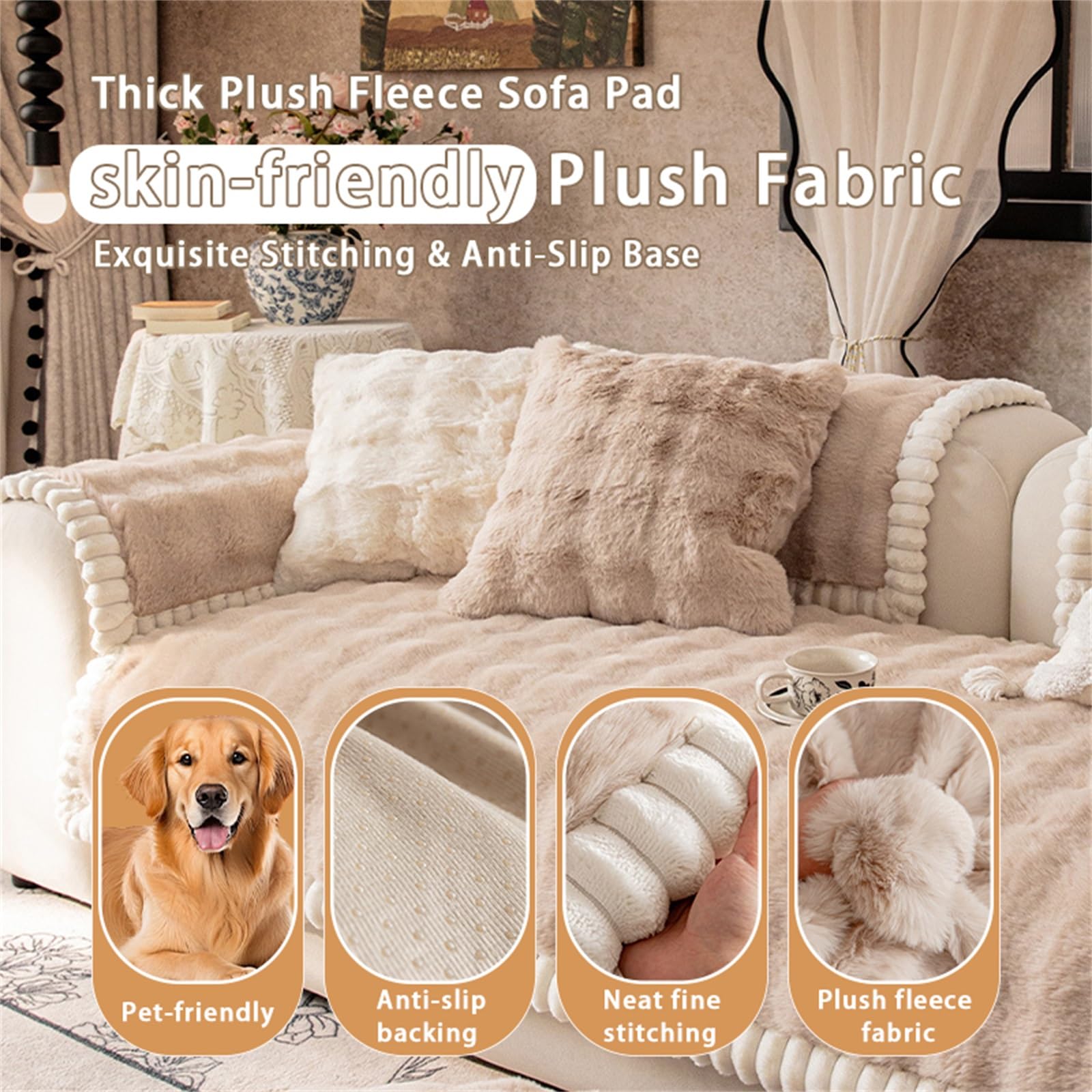 Housse de Canapé for Chiens, Sectionnelle for Animaux de Compagnie
