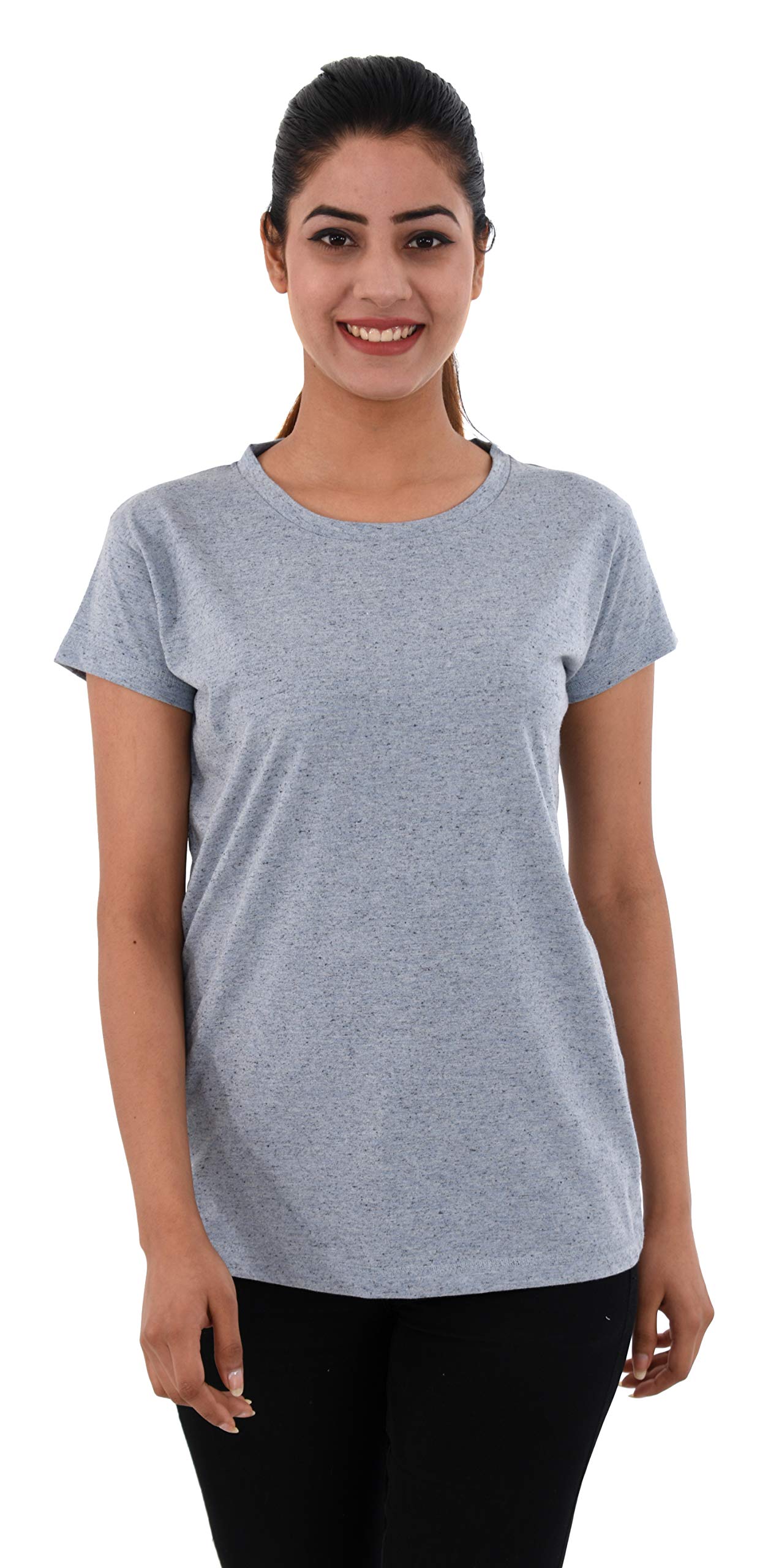 SenoritaPlain R-Neck T-Shirt Gray
