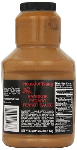 House of Tsang Bangkok Padang salsa de maní, 51.8 onzas (1 paquete)