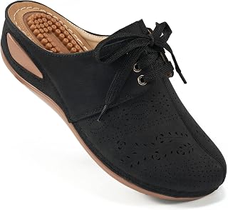 Mules for Women Slip on Clogs Shoes Casual Summer Wedge Sandals Comfort Walking Mules
