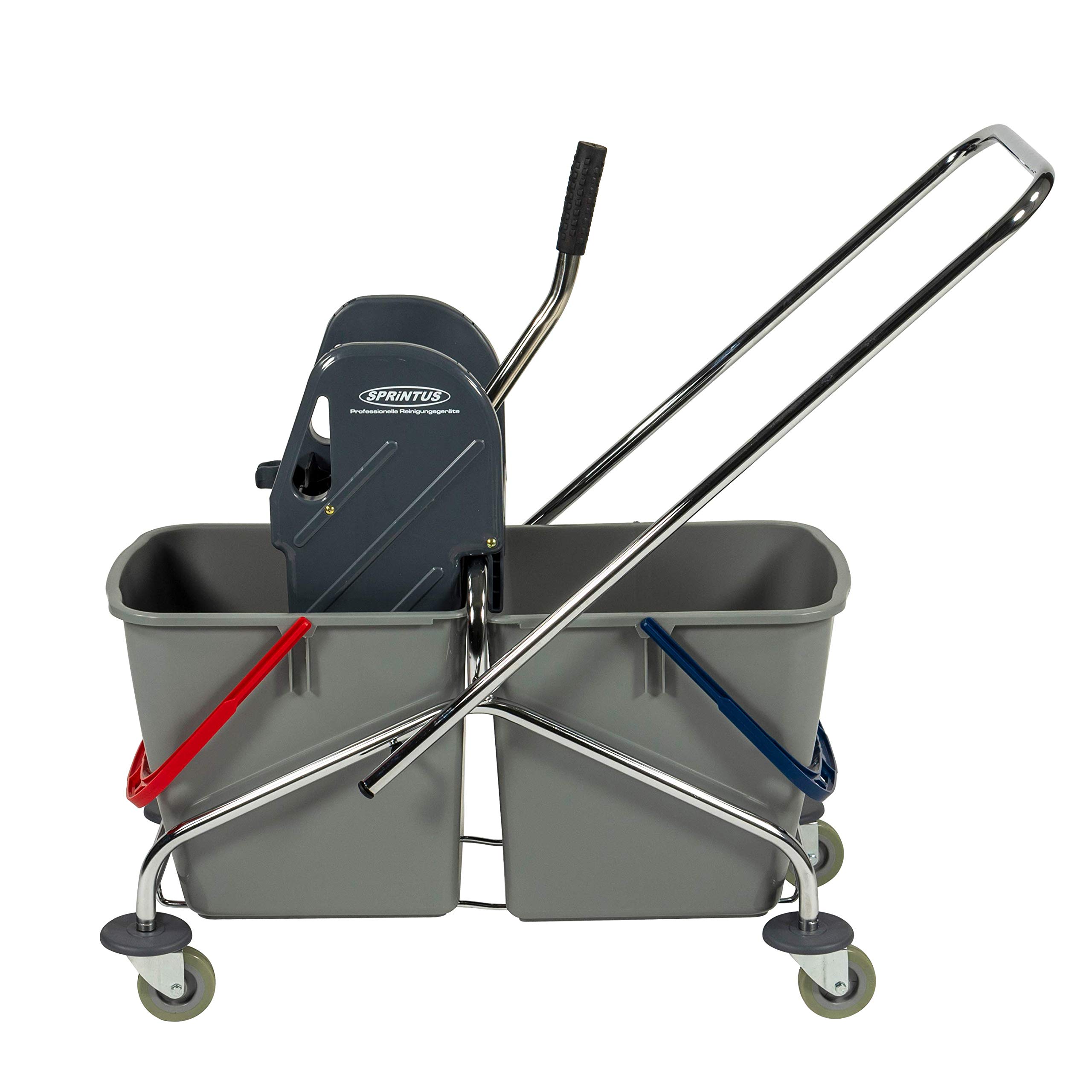 Sprintus 301114 Seau double Chromé 27 l