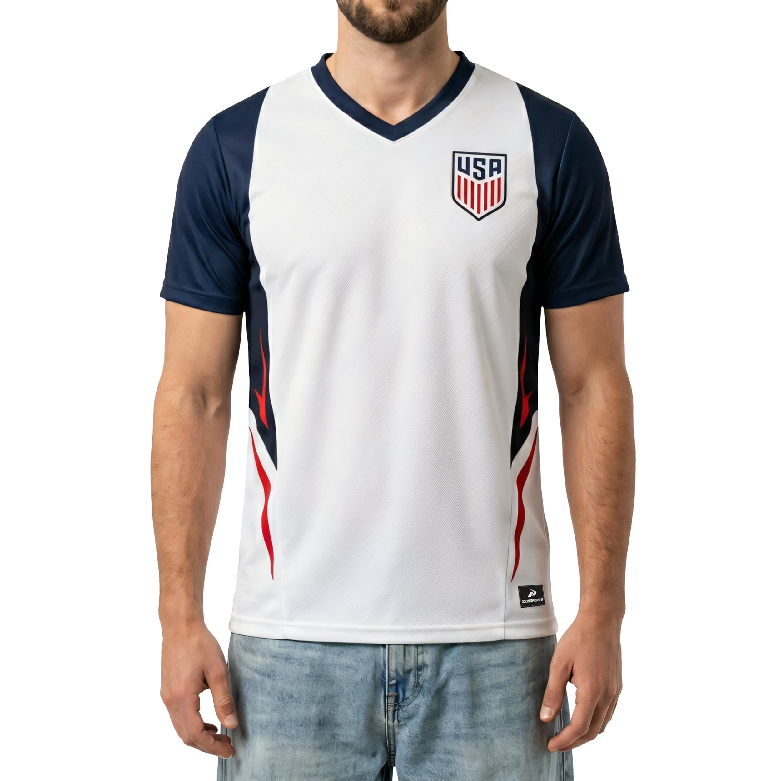 Icon Sports Officially Licensed US Soccer Federation Game Day Shirt - Unisex Adult