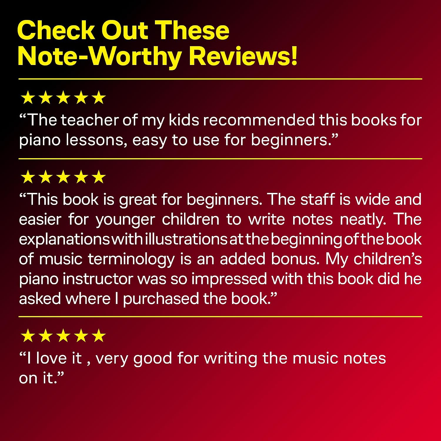 Hal Leonard Student Piano Library – Wide Staff Manuscript Paper | Music Notebook for Piano Students and Composers | with Music Notation Guide
