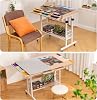 Tektalk Puzzle Table with Folding Table Top Height Adjustment Puzzle Board with 2 Felt Covers and 8 Sorting Trays Enclosed with 4 Roller Wheels for up to 2000 Puzzle Pieces