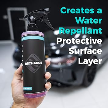 Recharge Car Ceramic Coating - Protective Ultra Hydrophobic Ceramic Detail Spray Replaces Wax & Sealants - DIY Friendly Car Care Products That Provide 6 Months of Protection - 8 Ounces