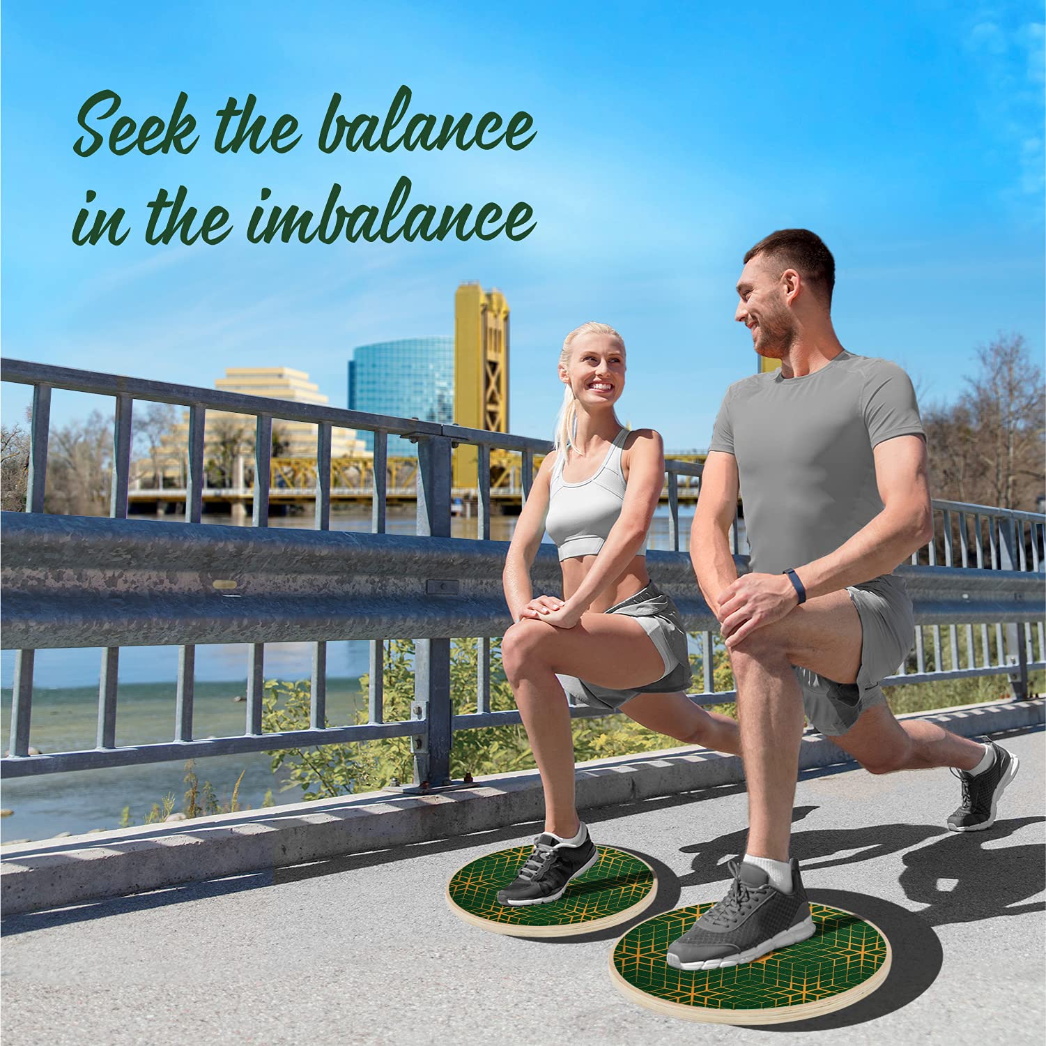 Planche D'équilibre Yes4All - Rotation 360° - Bois Stabilisé Antidérapant
