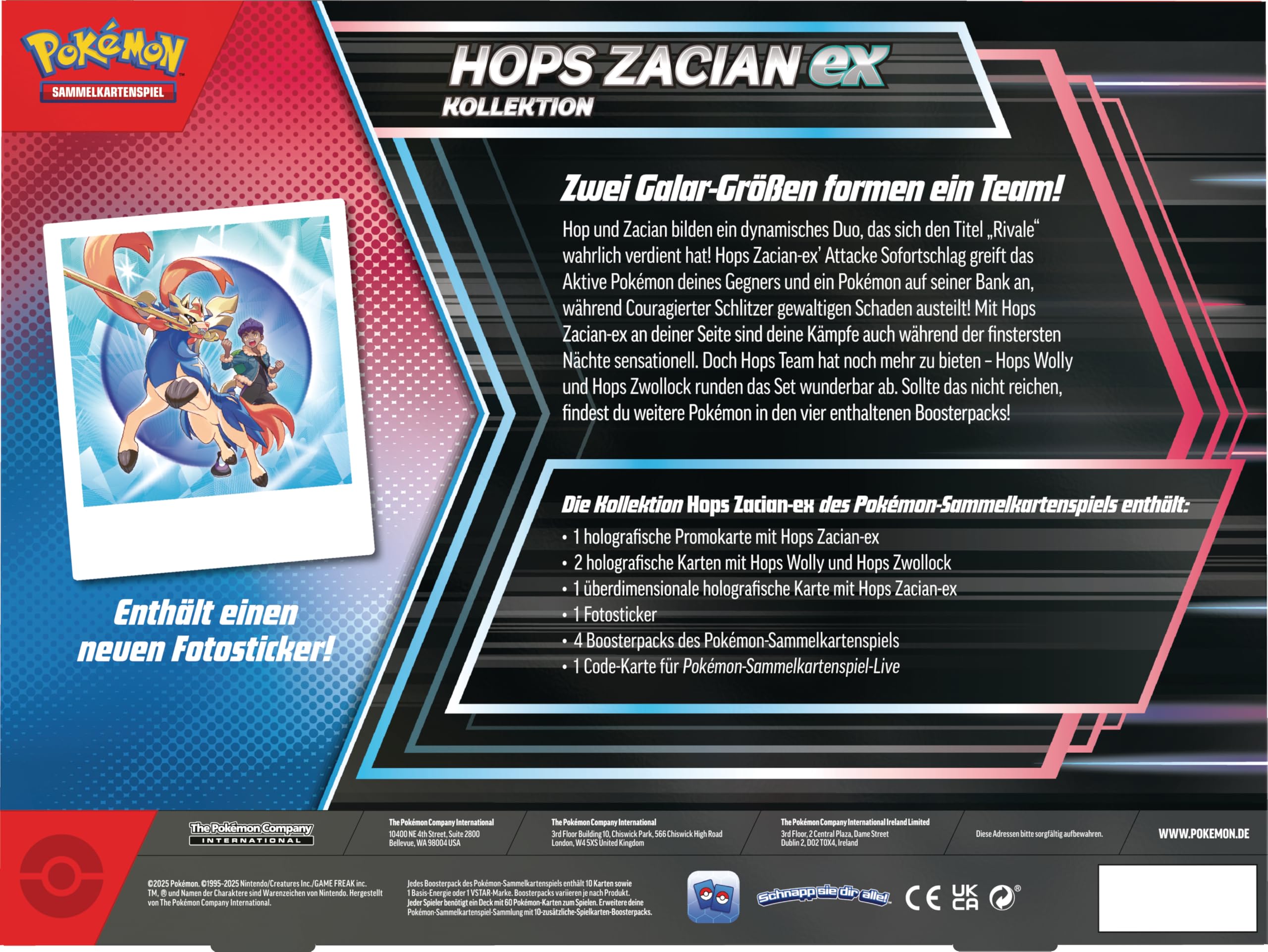 Pokémon - Trading Card Game: Hops Zacian-ex Collection (3