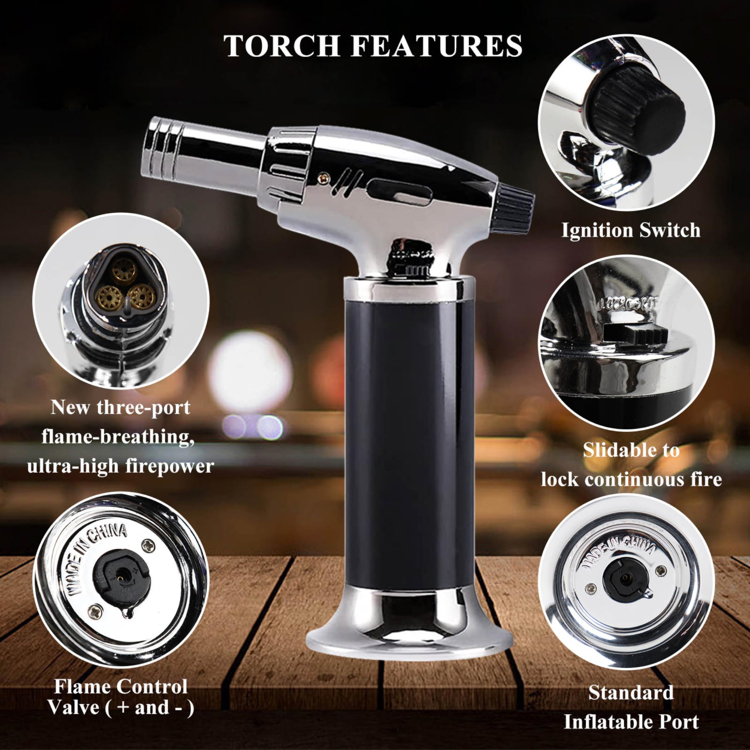 Lux Life Bourbon Smoker Kit: Cocktail Maker with Torch, Whiskey Smoker Infuser, 6 Wood Chip Flavors, Gifts, Old Fashioned Bourbon Drink and Cocktail Smoker Kit (no butane)