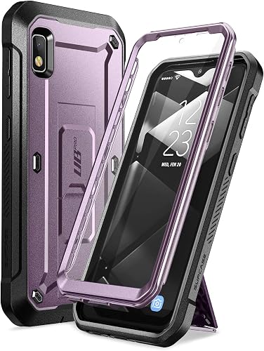 SUPCASE Unicorn Beetle Pro Series Designed for Samsung Galaxy A10e Case(2019 Release), Full-Body Rugged Holster & Kickstand Case with Built-in Screen Protector (Violte)